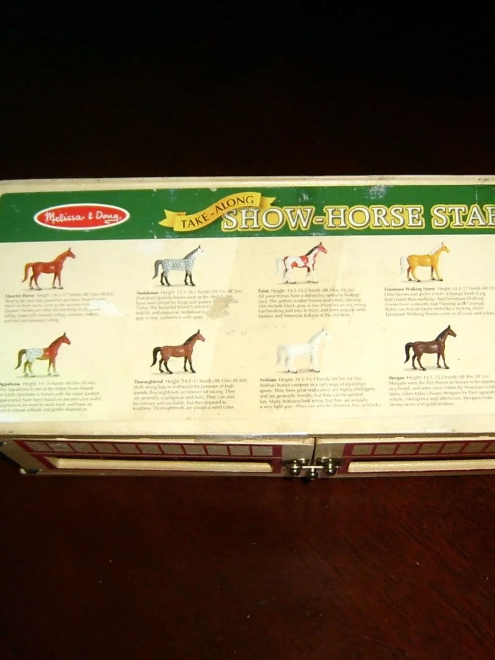 Melissa & Doug Take Along Show Horse Stable Play Set - 3744, 4 Horses